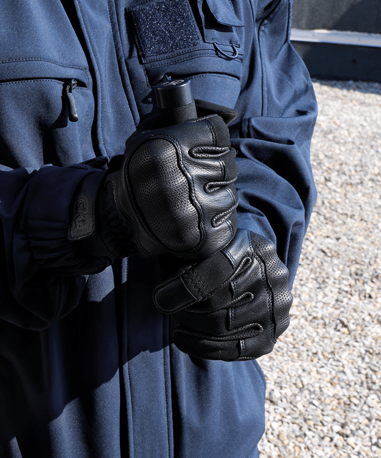 gants combat cuir intervention securite police gendarmerie
