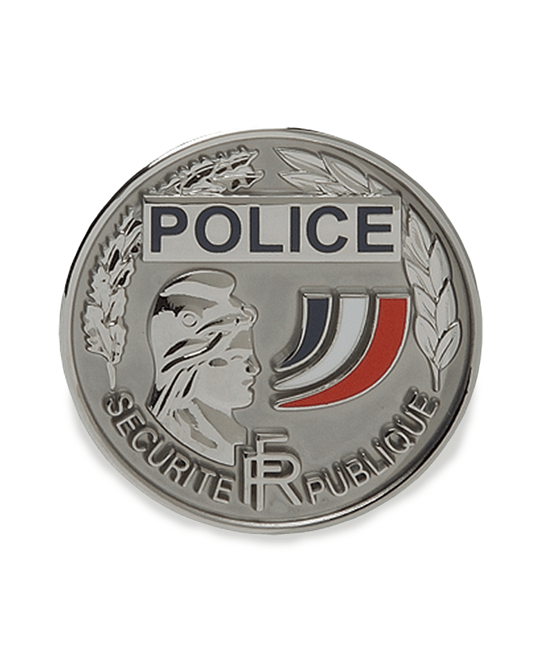 Médaille GK Pro POLICE À SUPPORT CARRÉ sur
